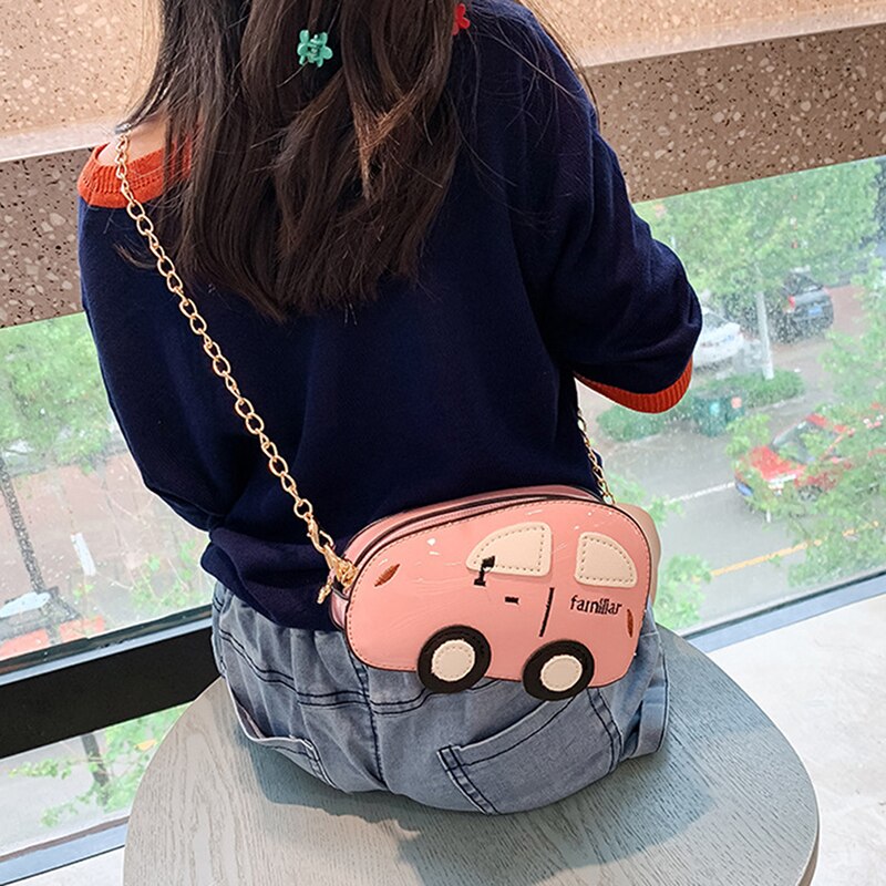 Mini dames schoudertassen crossbody tas auto cartoon portemonnee dames kleine schouder opbergtassen