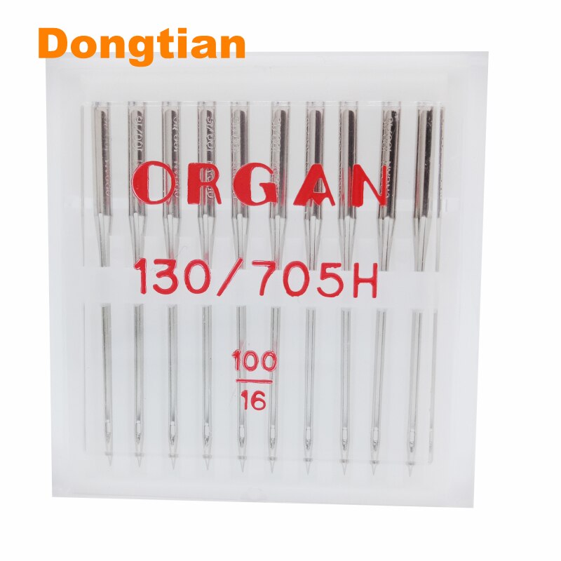 Aguja de órgano HAX1 para uso en el hogar, aguja para máquina de coser 130/705H tamaño 80 90 100 110 agujas universales para lino de algodón