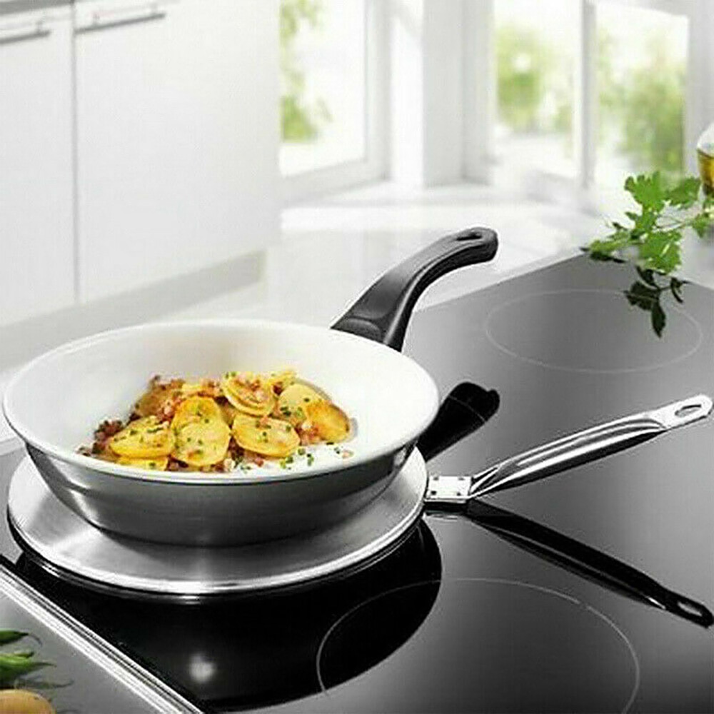 Difusor de calor por inducción de 19,5/21,5 cm, convertidor de almohadilla de aislamiento de café, placa adaptadora de disco, cacerola para hogar, herramienta de cocina