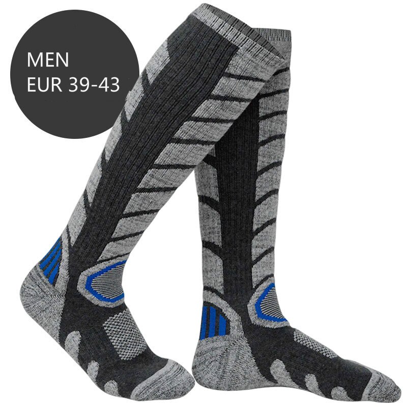 Brothock unisex Skifahren Strümpfe Sport Socken draussen Halten Wärmer Dicker Wolle Wandern Schnee Socken Herbst und Winter Schnell Trocknend: L