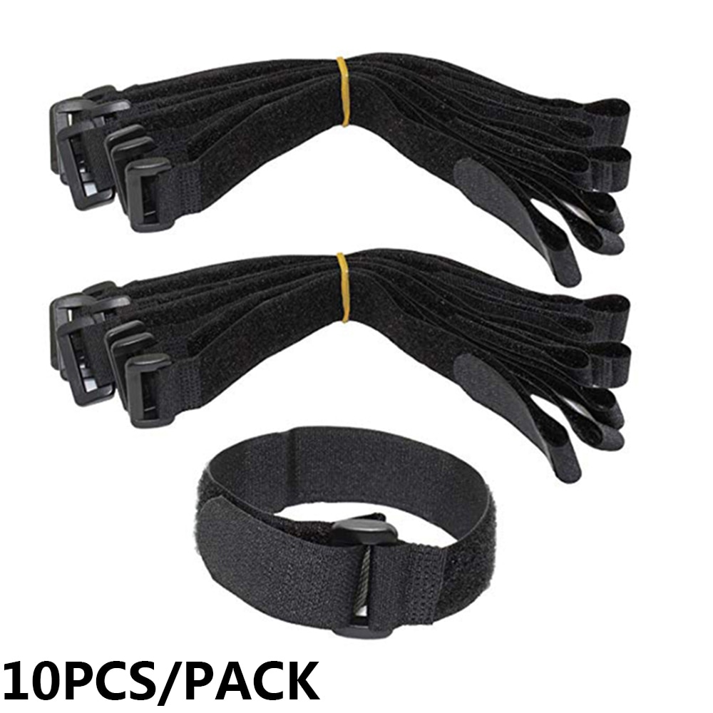 10Pcs 2*50Cm Nylon Haak Lus Zelfklevende Band Kabelbinders Herbruikbare Bevestiging Bike Tie Multil Purpose Fiets Tool