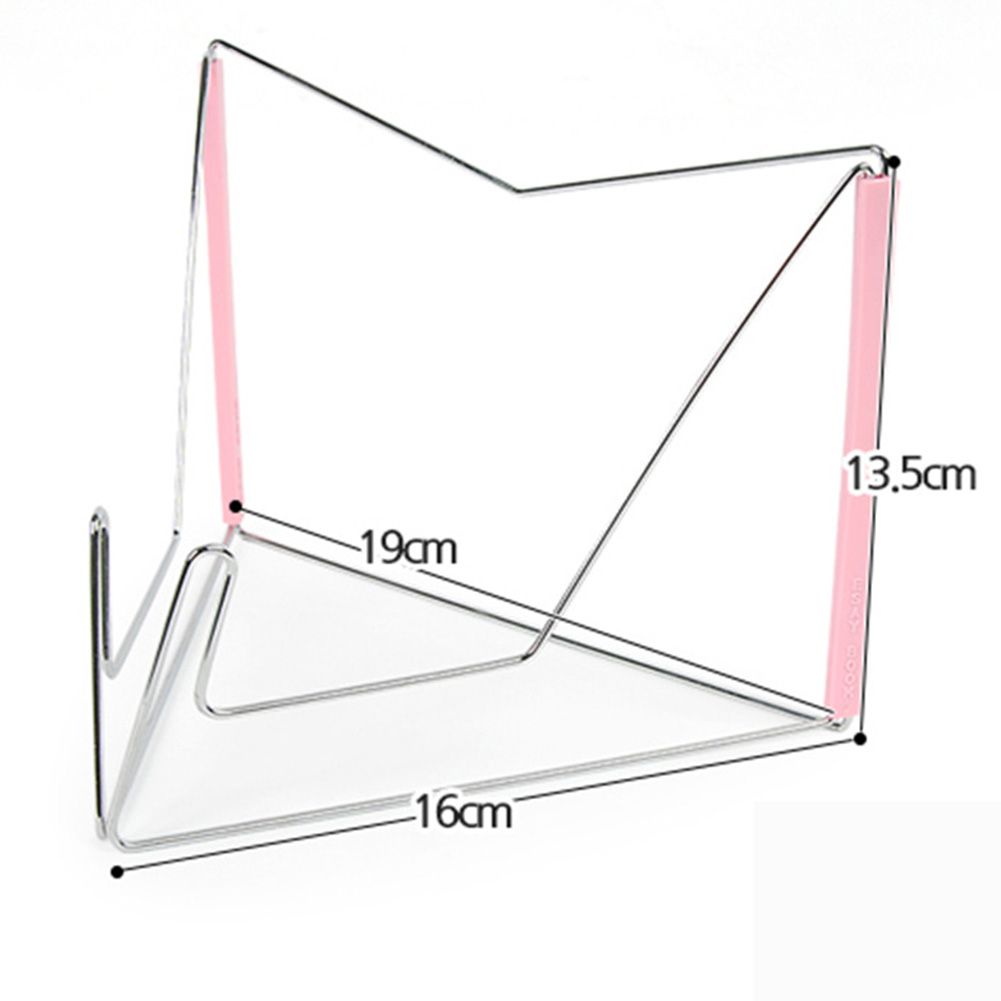 Notebook Reading Holder Foldable Adjustable Angle Stainless Steel Document Base Portable Storage Multifunction Book Stand