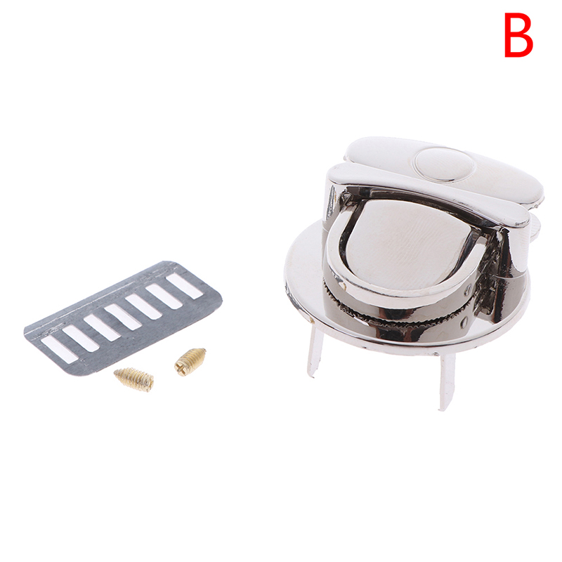 Bag Accessories Round Shape Twist Lock Lock Metal Clasp Turn Lock for DIY Handbag Bag Purse Hardware