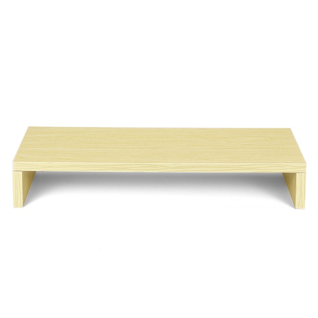 Moniteur de bureau support Riser écran d'ordinateur Riser ordinateur portable support d'ordinateur portable organisateur de stockage pour ordinateur de bureau: WHITE