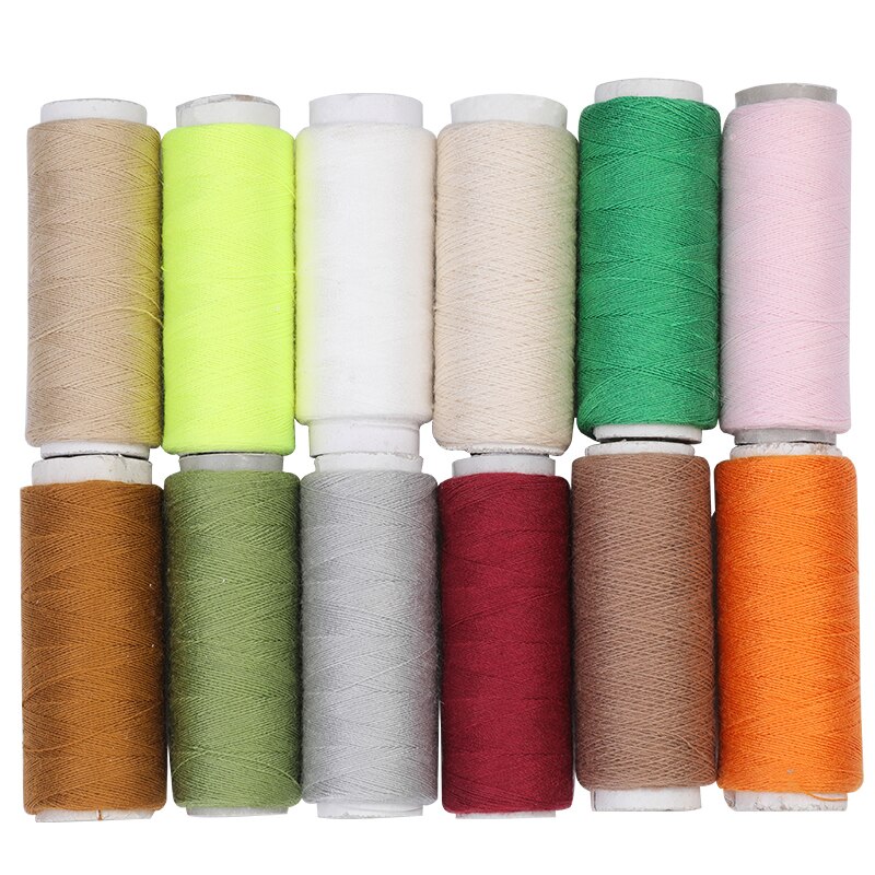 12 Spools/Lot Sewing Thread Yarn Strong And Durable Thread Multicolor For Sewing Hand Sewing Machine Yarn Knitting: Type4