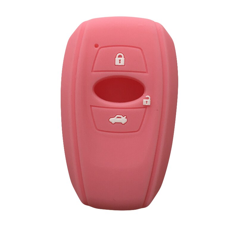 BRZ Key Cover for Subaru Forester XV BRZ Silicone Key Case Smart Car Key Cover Case for Keys Key Cover: Pink