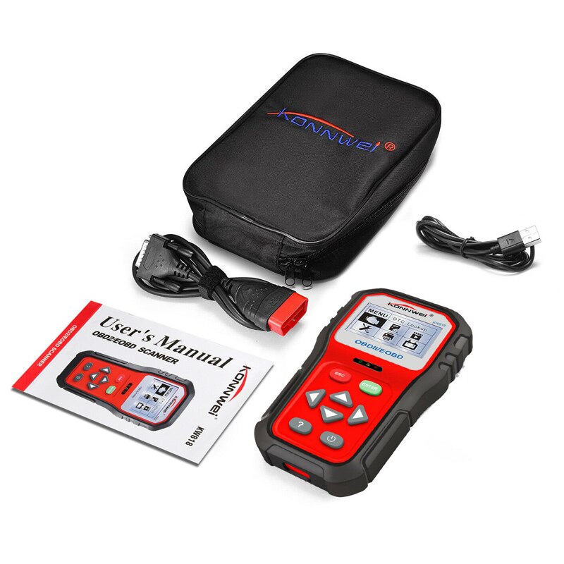 KW818 OBD2 OBDII EOBD CAN Auto Code Reader Scanner Car Engine Diagnostic Tool Check Engine Car Code Reader Tool