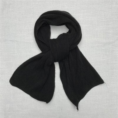 Écharpe en cachemire doux pour homme et femme, Style japonais, foulard au toucher, noir, bleu marine, classique, rouge, hiver: Color 2