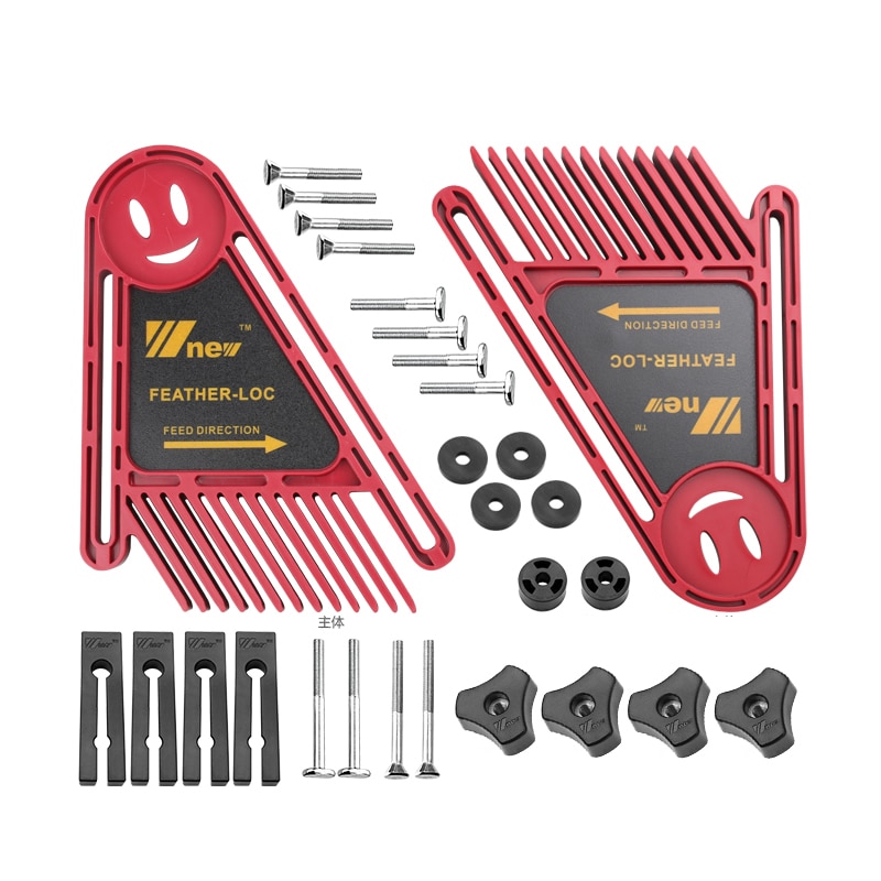 Multi-purpose Feather Loc Board Set Double Featherboards Miter Gauge Slot for Woodworking Saw Table DIY Tools