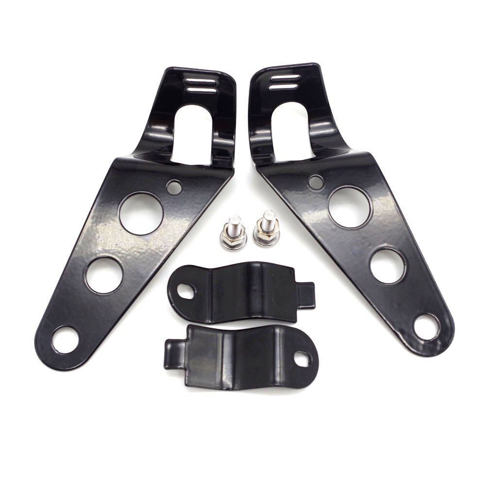 Faro de carreras redondo para motocicleta tipo café, 7 pulgadas, luz LED de intermitente para Moto, yamaha ybr 125, kawasaki vulcan 900, hornet: Bracket