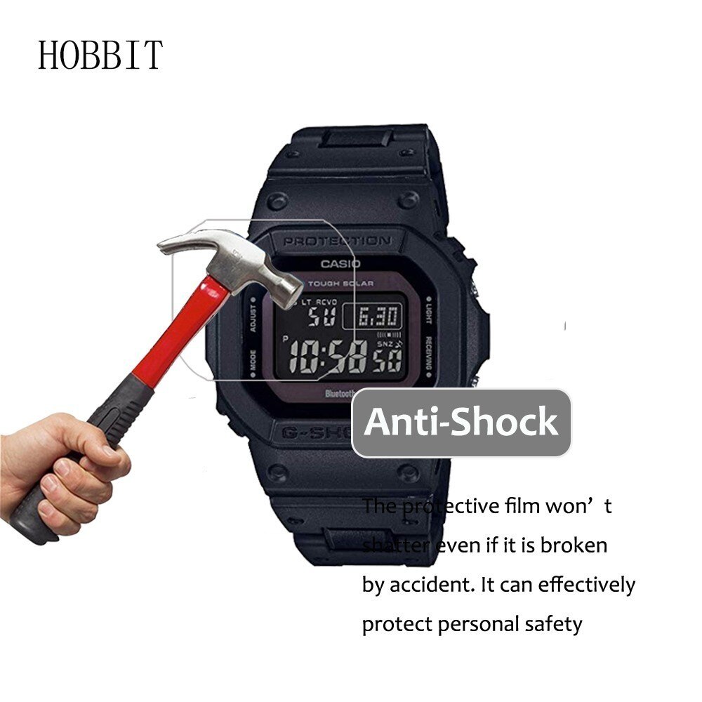 3Pack 5H Nano Explosieveilige Screen Protector Voor Casio G-Shock Tough Slor GWB5600 5600BC Horloge screen Guard Film Voor Casio