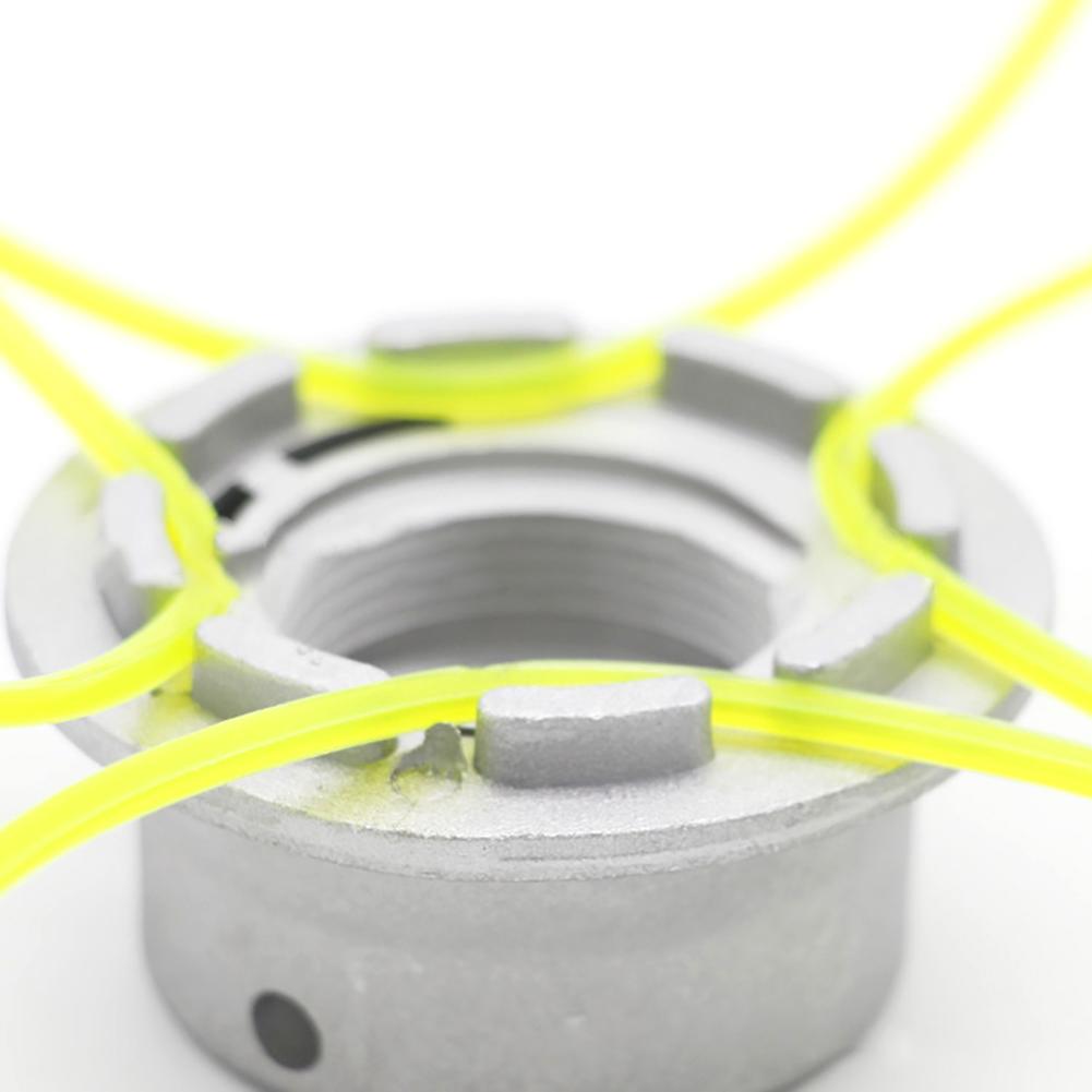Nylon aluminium gräsklippare trimmerhuvud universal trimmer med 4 kablar för byte av gräsklippare tillbehör trädgårdsutrustning#aw