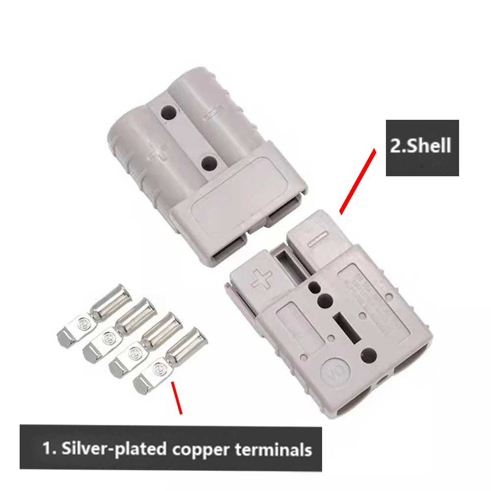 2/4/6PCS 50A 120A 175A 350A DC Plug Battery Quick Connect Disconnect Connector 600V Towing Winch Quick Connect Wire Harness Plug