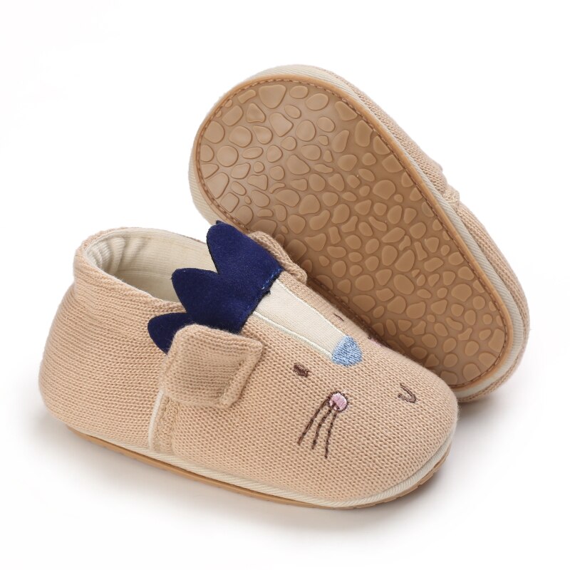 Spring And Autumn Soft Soled Shoes Boys And Girls Knitted Cartoon Rubber Soled Non Slip Shoes 0-18 Month Toddlers: C-721 A / 0-6 Months
