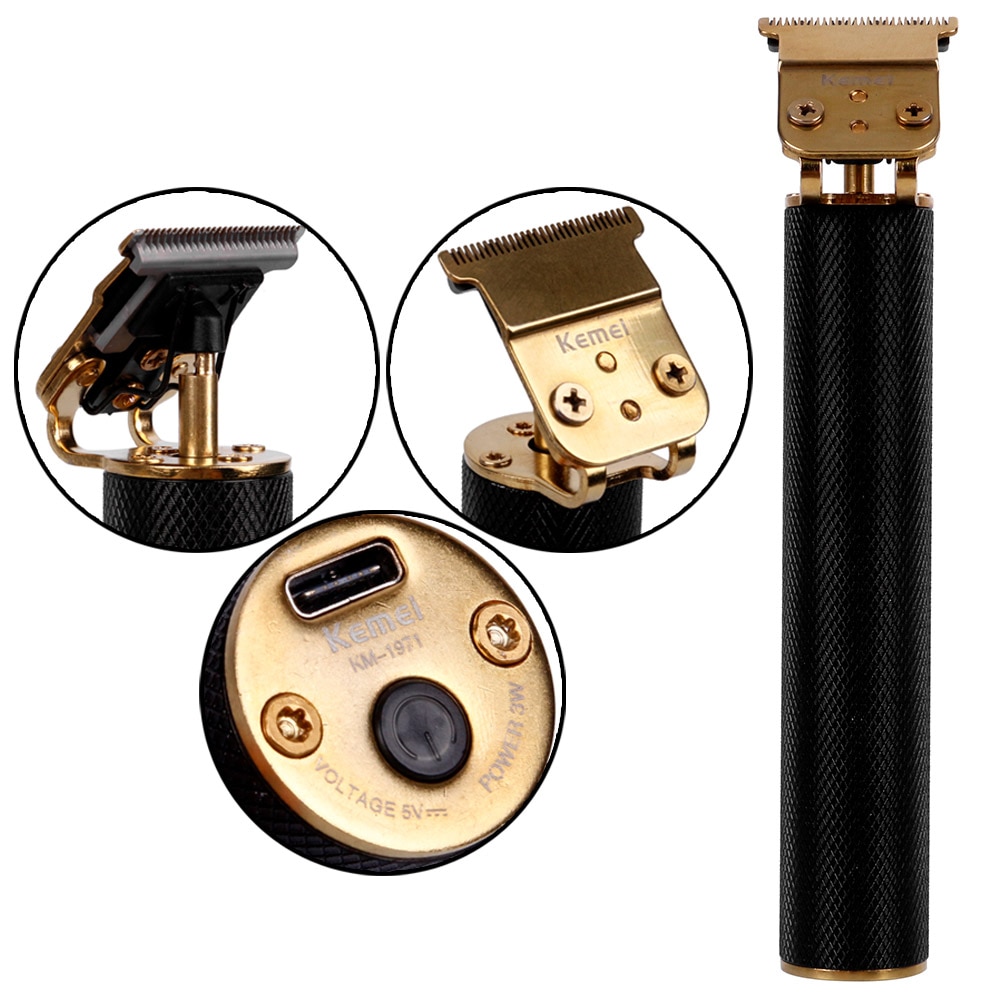 Pro Li T-Outliner Skeleton Heavy Hitter Cordless Trimmer Men 0mm Baldheaded Hair Clipper Finish Hair Cutting Machine Kemei 1971