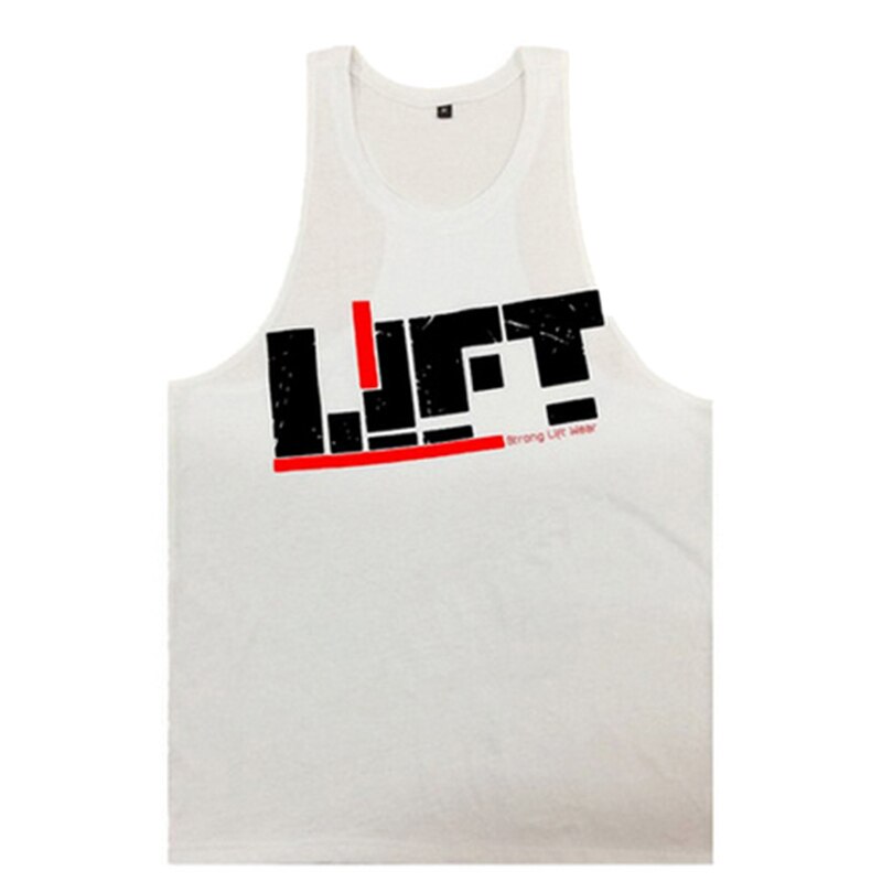 Mænd gym singlet tanktops løse åndbare bodybuilding toppe til sommer aic 88