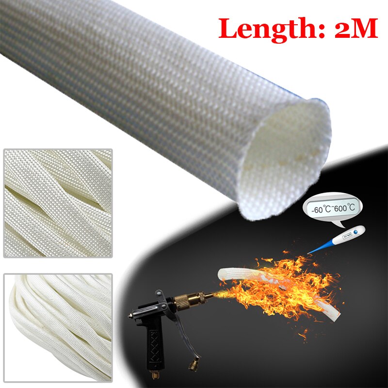 Hvid glasfiber slange udstødning 1 stk til webasto/eberspacher 22mm & 24mm 2m nyttig