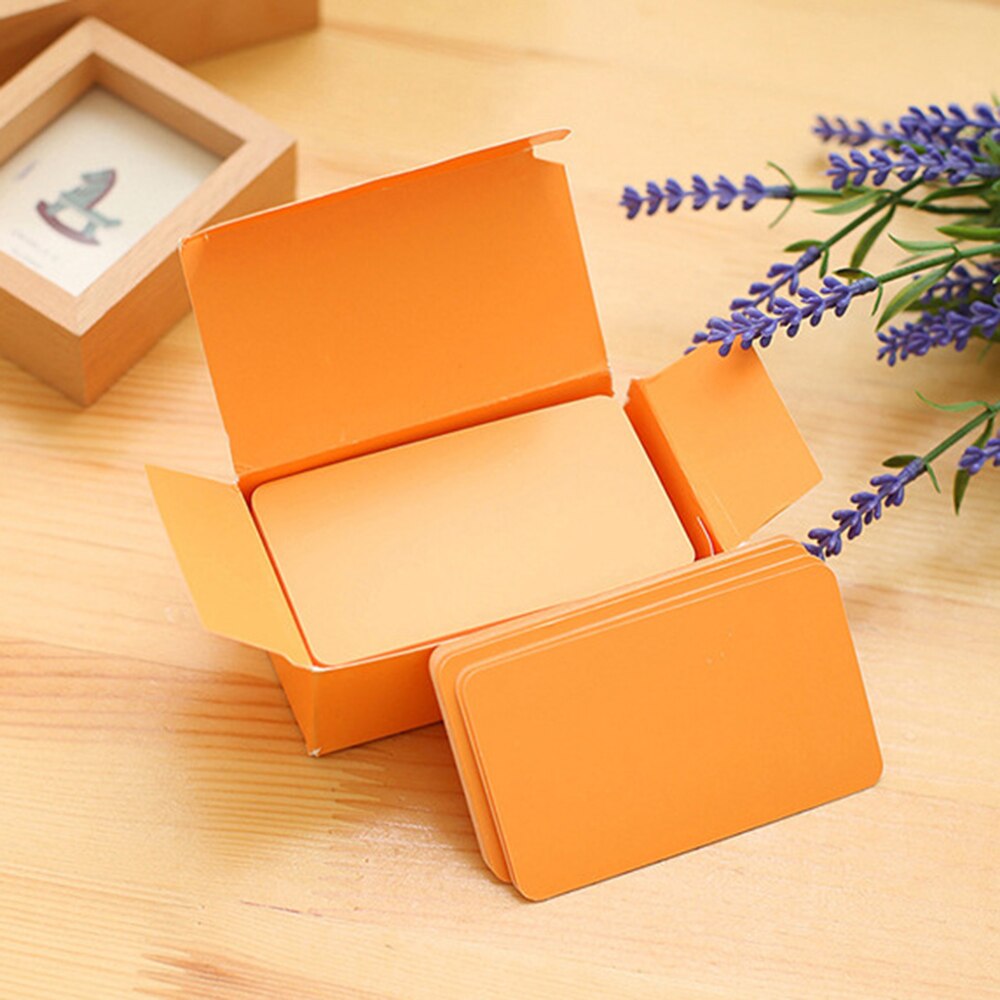 90Pcs Blank Business Cards Message Card Wedding Party Greeting Papers Notepad School Stationery Cards Office Memo Handmade Props