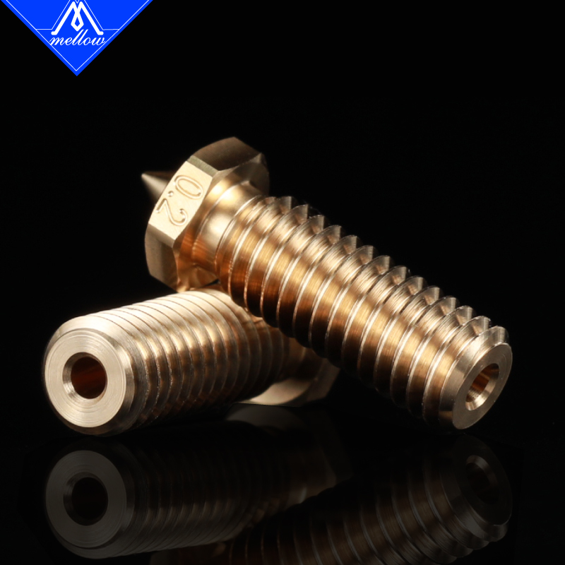 Buse en laiton M6 pour imprimante 3D, 1 pièce, haute précision NF volcan 0.2MM/0.3MM, Filament 1.75MM, Sidewinder X1