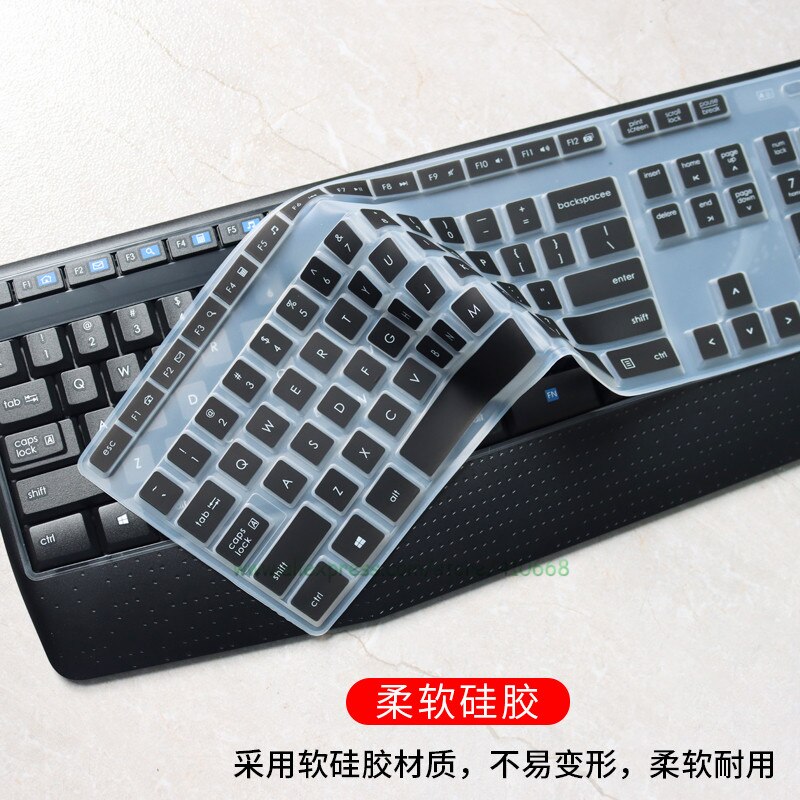 For Logitech K345 MK345 MK 345 Desktop Keyboard Cover Skin Protector Dust Cover Silicone Mechanical Wireless