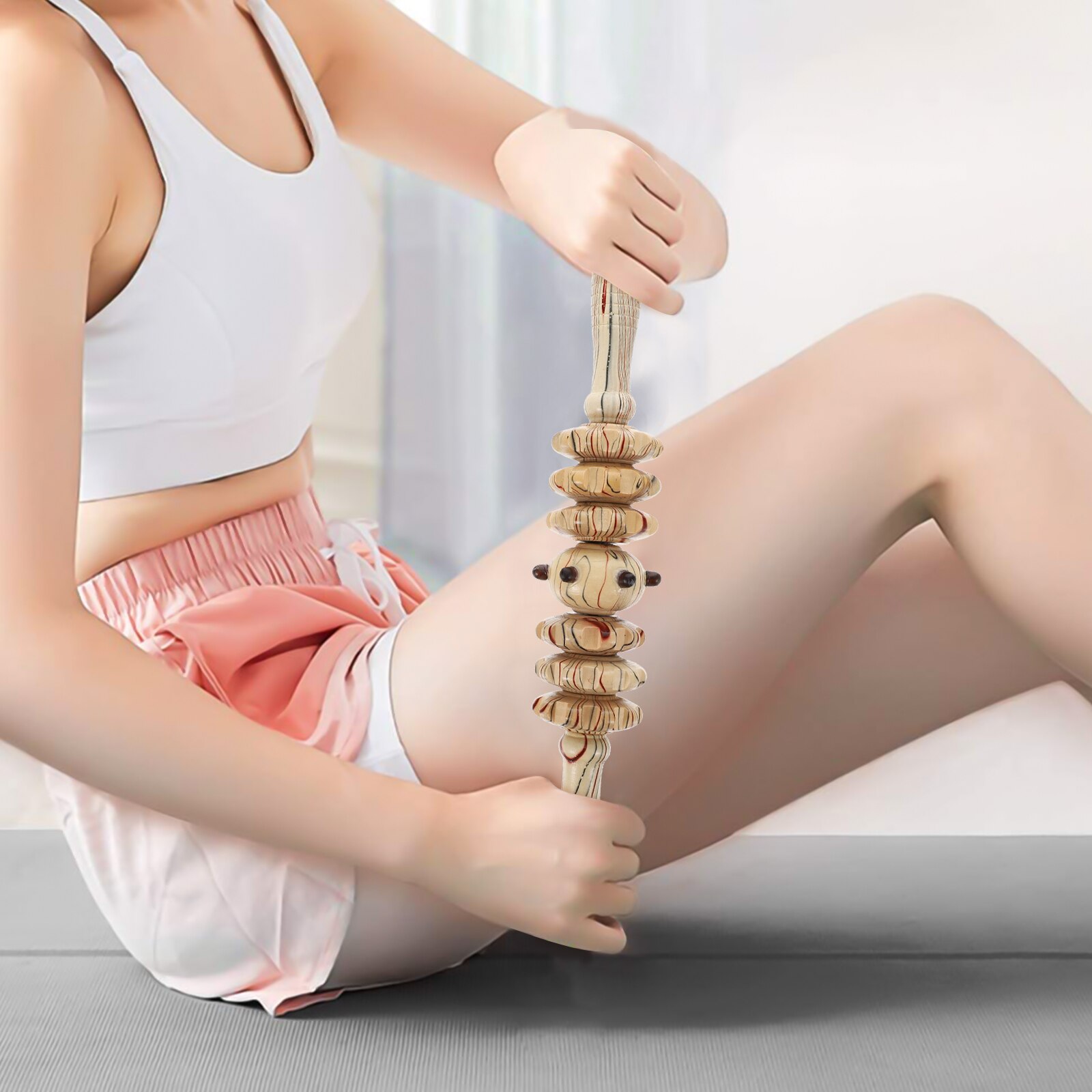 Bâton de massage du ventre, rouleau en bois Durable, Simple et pratique pour la maison, 1 pièce