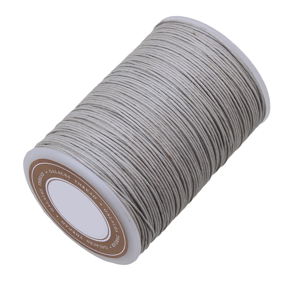 Handmade Sewing Accessories Wax Waxed Cord String Light Grey 0.6mm Dia