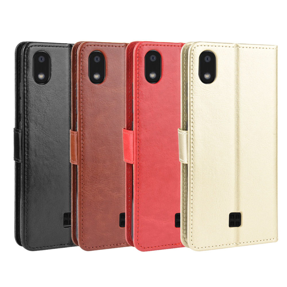 For LG K20 Case For LG K20 Dual Retro Wallet Flip Style Glossy Skin PU Leather Phone Cover For LG K20 LMX120EMW Case