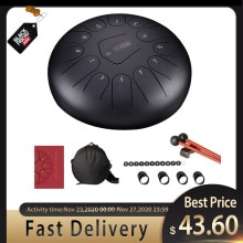 12 zoll Mini Trommel 13 Tone Stahl Zunge Trommel Handpan Instrument Mit Padded Trommel Tasche Und EIN Paar Von Schlägel musical Instruments