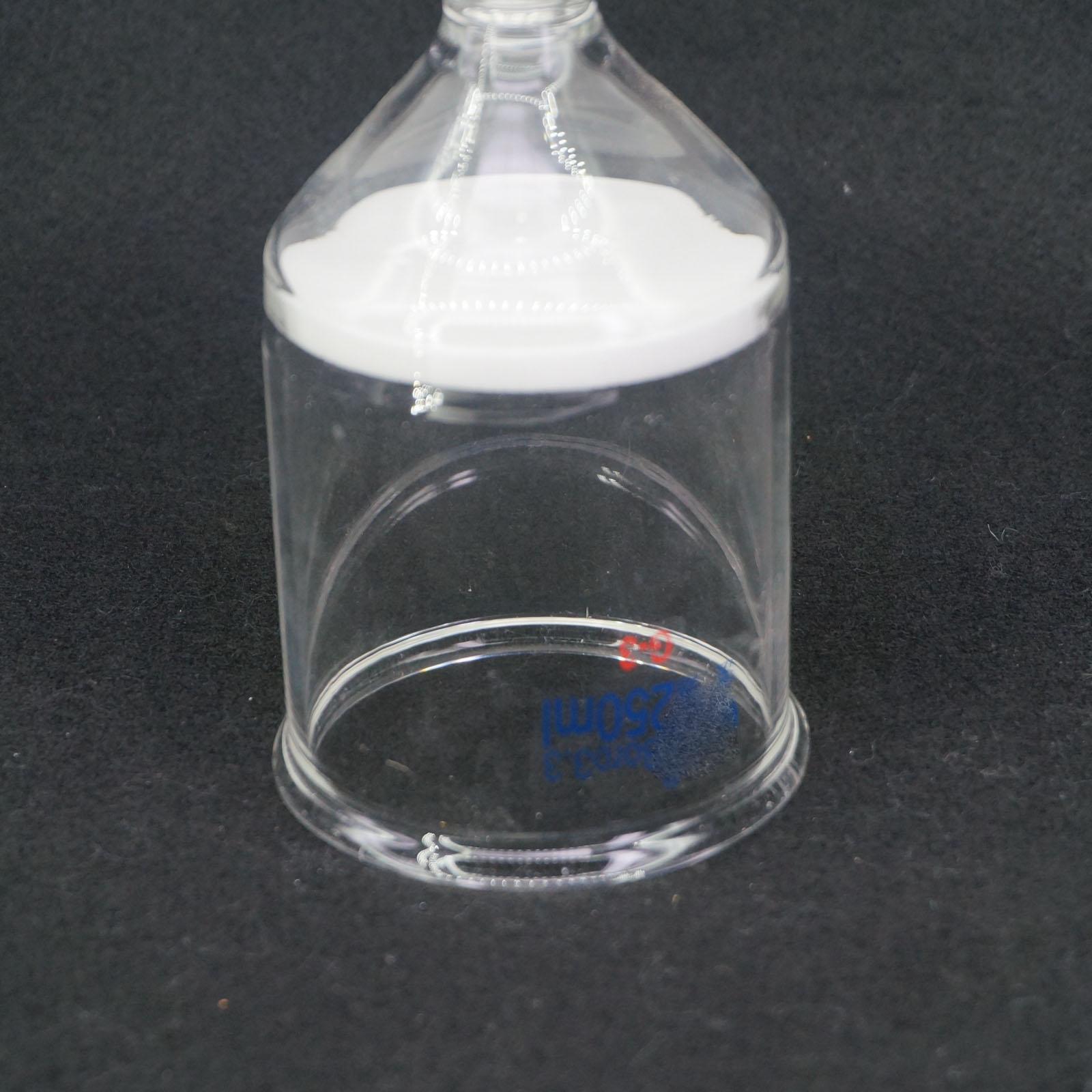 Junta de filtro 250 de 24/29 ml, núcleo de arena G3, vidrio grueso de laboratorio de 16-30 micras