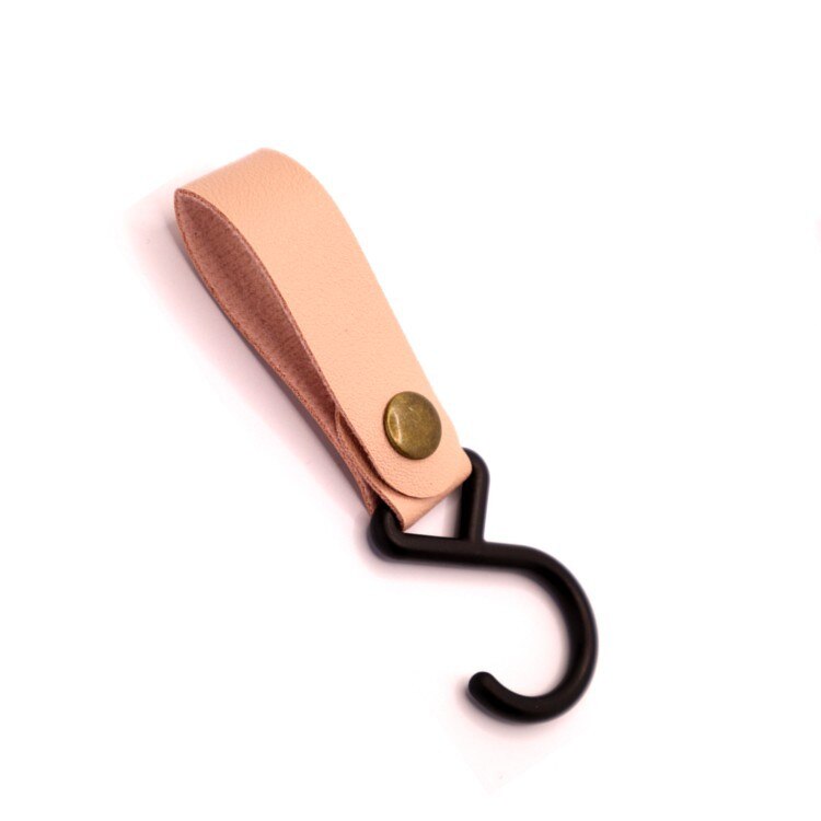 5 Pcs Outdoor Camping Driehoek S-Vormige Haak Pu Leer Haak Wind Touw Sleutelhanger S Haak Tent Pu Waslijn haak Thuis: 5PC Pink