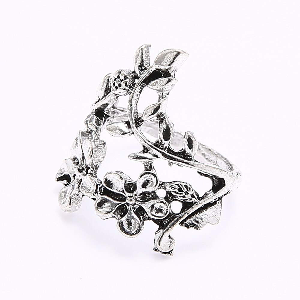 Mode Set Van 4 Wildflower Ringen Vintage Style Hollow Ring Sieraden Voor Vrouwen Lxh