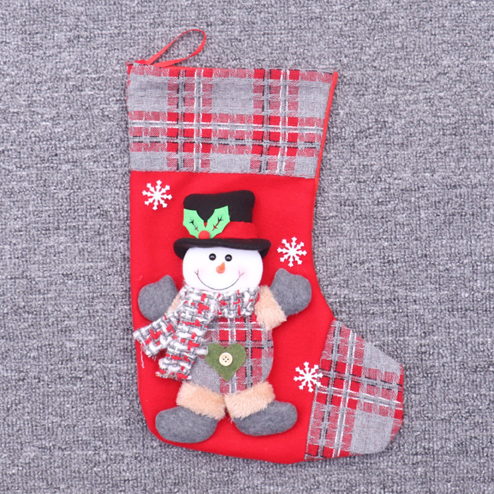 Saco de Papá Noel para decoración del hogar, bolsa de dulces colgante grande, adorno para árbol de Navidad y Año