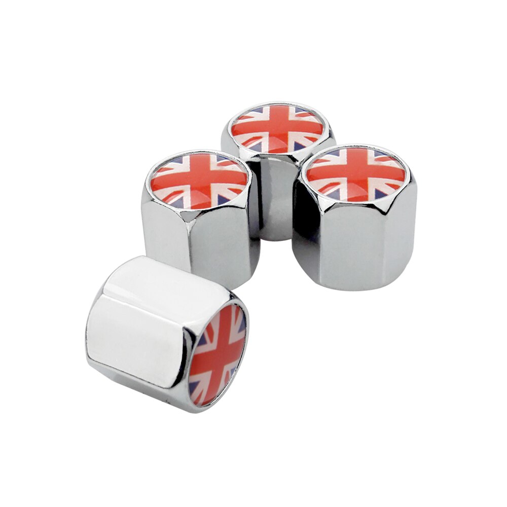 Auto Zubehör Auto Rad Felgen Reifen Ventil Stengel Kappen Britische Flagge für Land Rover Palette Rover Jaguar Bentley BMW Benz KIA MG