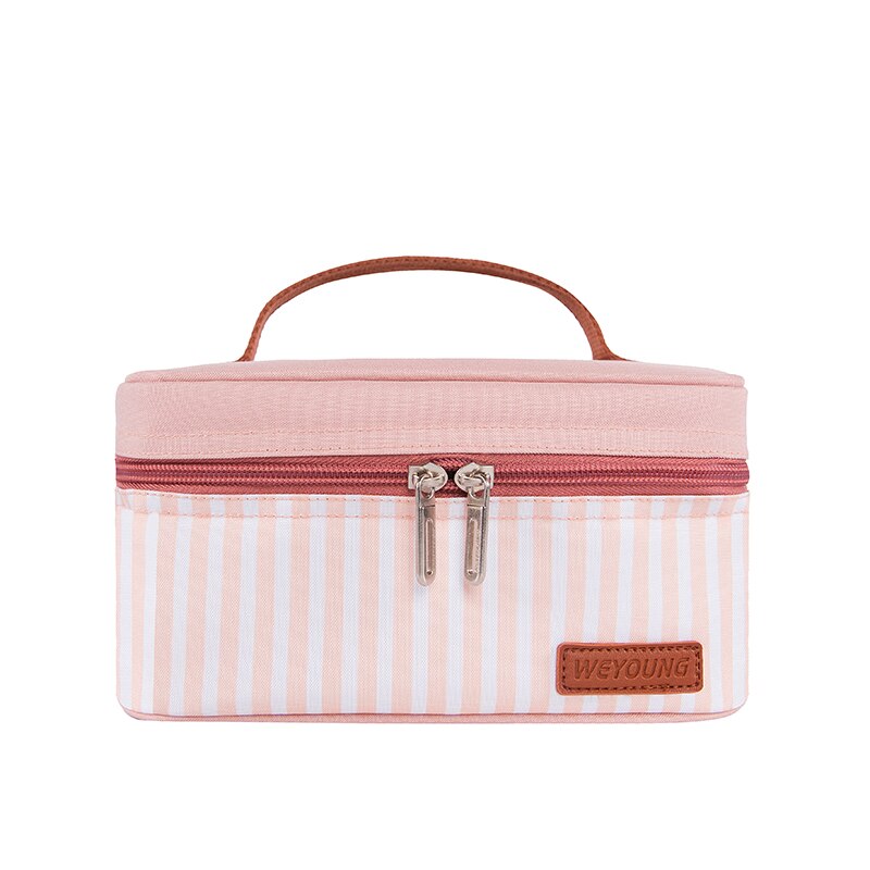 Geïsoleerde Lunch Tas Voor Mannen Vrouwen Kids, Thermische Geïsoleerde Koeler Voedsel Picknick Doos Lekvrije Herbruikbare Bento Pack Handtas: Pink