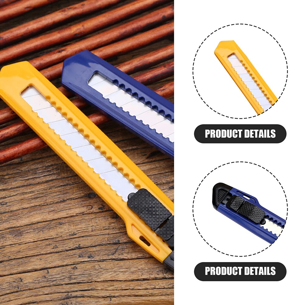 2Pcs Retractable Paper Cutting Knives Art Craft Cutters Stainless Steel Utility Cutters