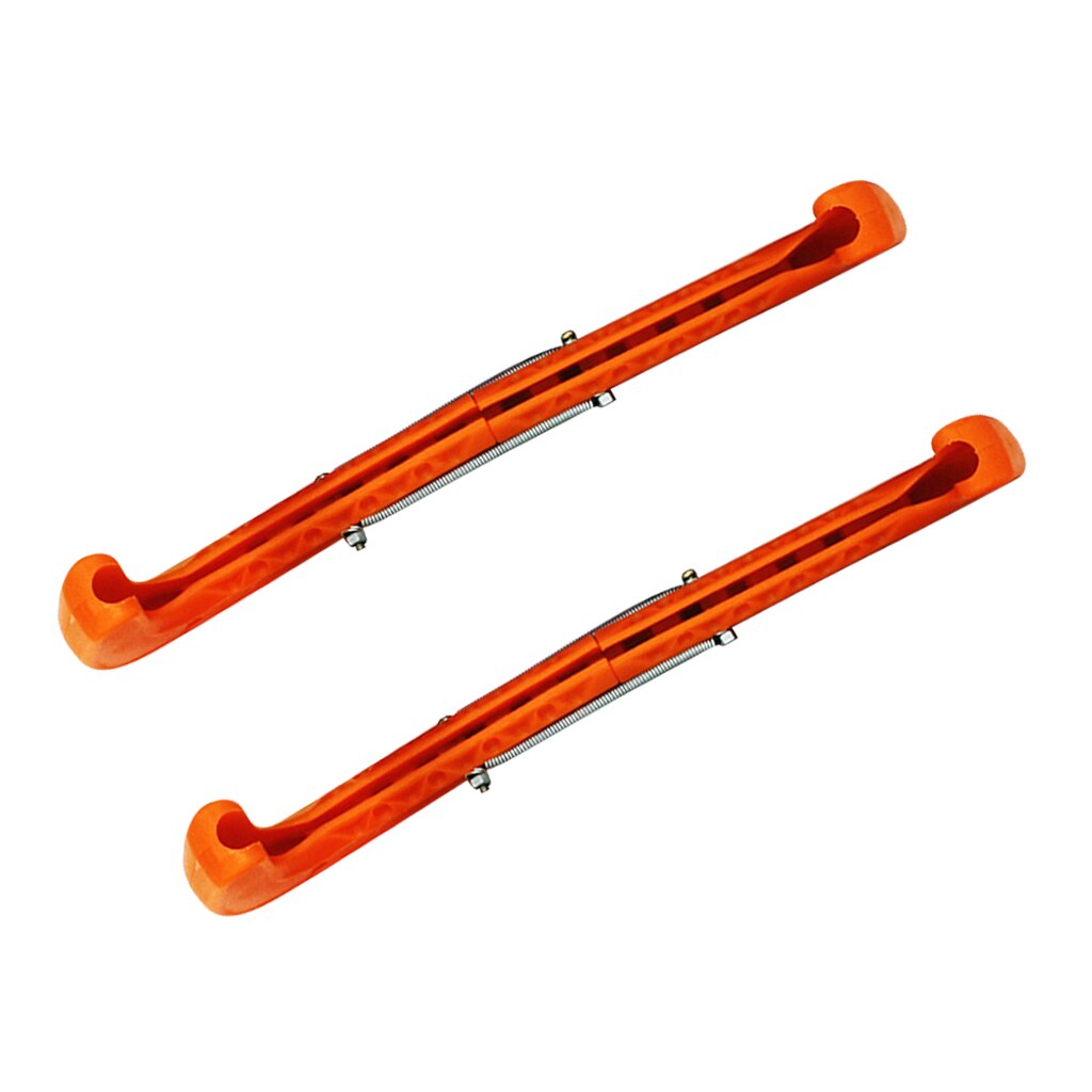 Figuras de patinaje sobre hielo para niños y adultos, accesorios de patines duros, universales: Orange