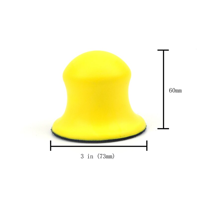 POLIWELL 1PCS 1~6 inch PU Foam Sanding Disc Holder Sandpaper Backing Polishing Pad Hand Grinding Block All Sizes Sanding Pad: 3 inch round