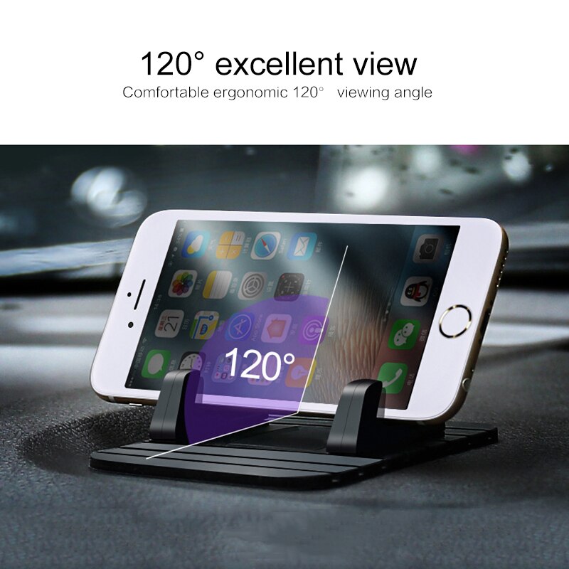 Mobile Phone Silicone Holder Stand Soft Anti-slip Mat Desk Stand Support For Car Dashboard Desktop Portable Car Holder Mat