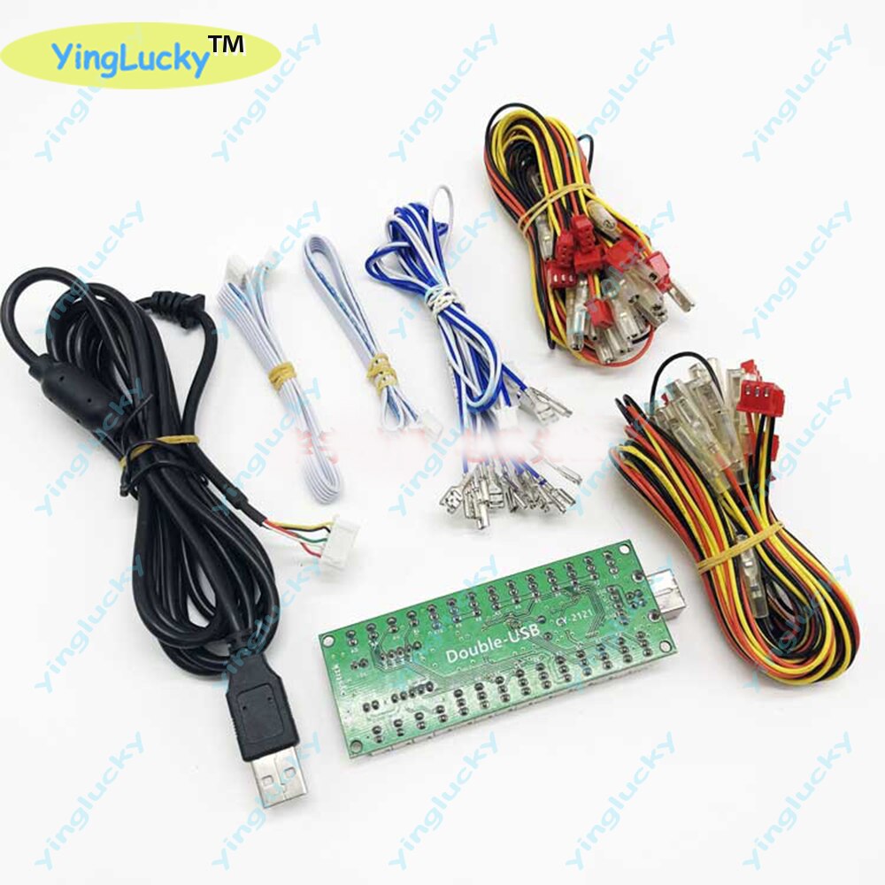 Jamma Mame Arkade schrank DIY Bausatz für 12 V LED drücken Taste flink Joystick 1. 2 spieler Anfang-Geschmack USB zu PC PS3 Himbeere