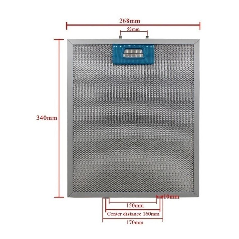 277X377 330X335 268X340 308X240 range hood filter Exhaust hood metal dust filter Cooker Hood Mesh Filter Metal Grease Filter