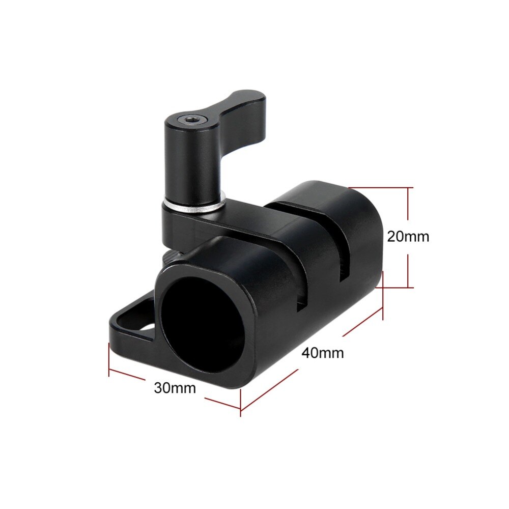 NICEYRIG 15mm Stange Klemme 1/4 Schraube DSLR Kamera Anlage Stange Klemme 1/4 &quot;Schulter Anlage 1/4 Schraube Klemme DSLR Kamera Anlage Railblock