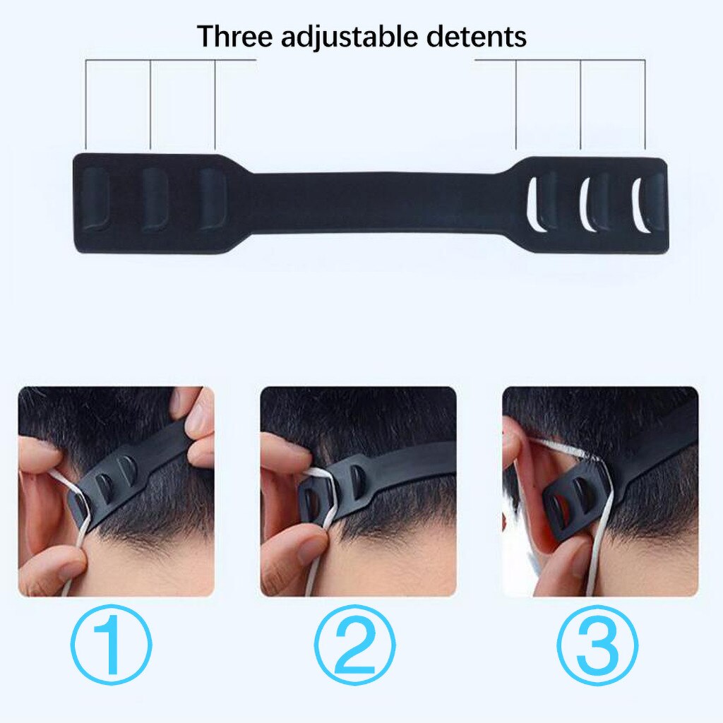 Set de 5 uds. Máscara ajustable de tercer engranaje extensión de oreja gancho accesorios de punto para máscara Diy