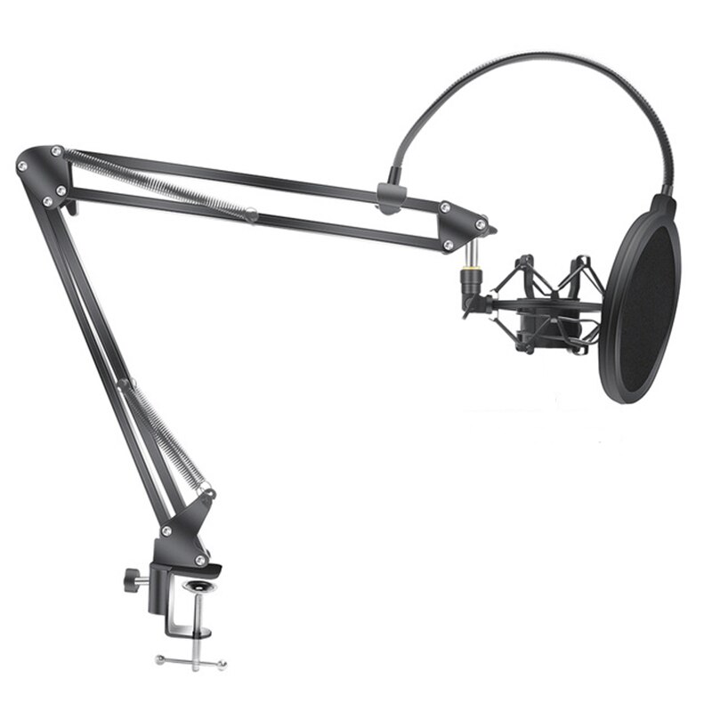 Microphone Scissor Arm Stand Bm800 Holder Tripod Microphone Stand With A Metal Spider Cantilever Bracket Universal Shock Mount: ZY002-6
