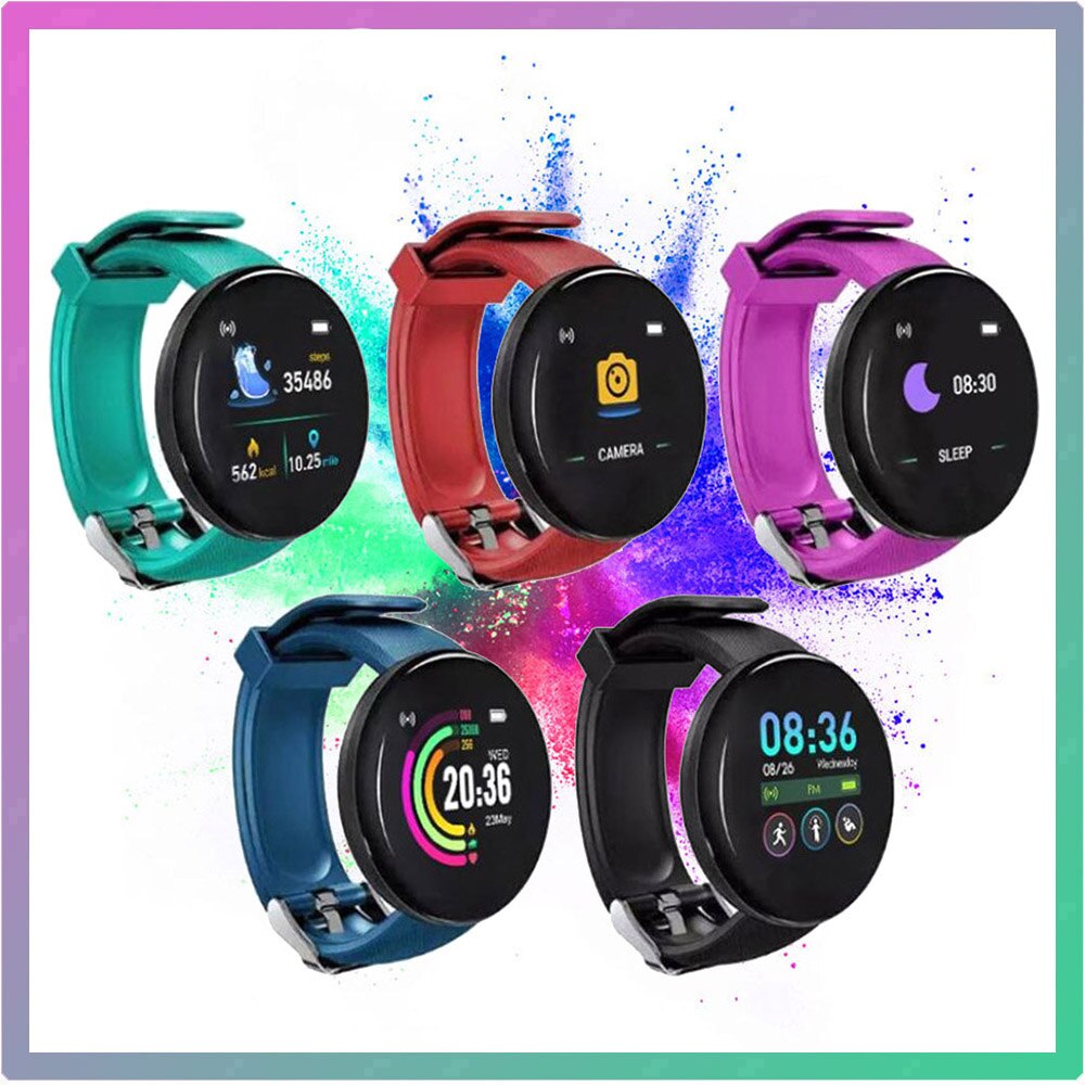 D18 smartwatches für damen und herren mit blutdruck- und herzfrequenzmessung, sport-tracker,  d18s smartwatches im 2er-pack , 116  d13  m3 m4 m6 m5