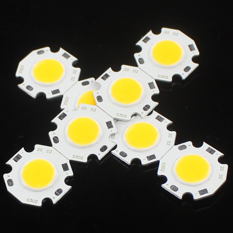 10x3 w 5 w 7 w cob redonda led fonte de luz chip a bordo da lâmpada quente branco frio natural integrado circular cob
