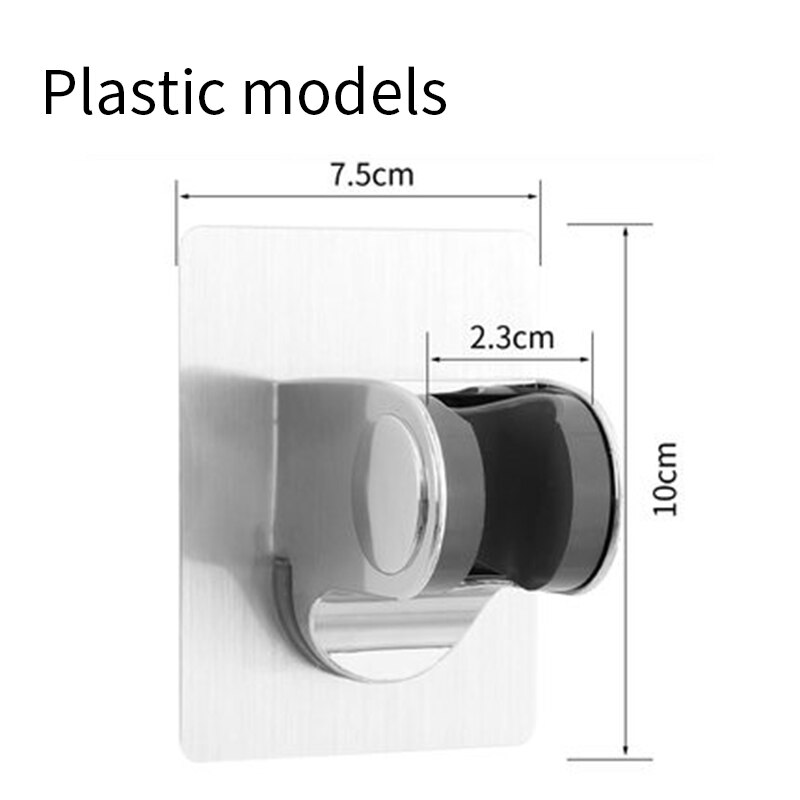 Punch-free shower bracket fixed frame base shower nozzle hanging seat rain shower head bathroom shower accessories: Plastic