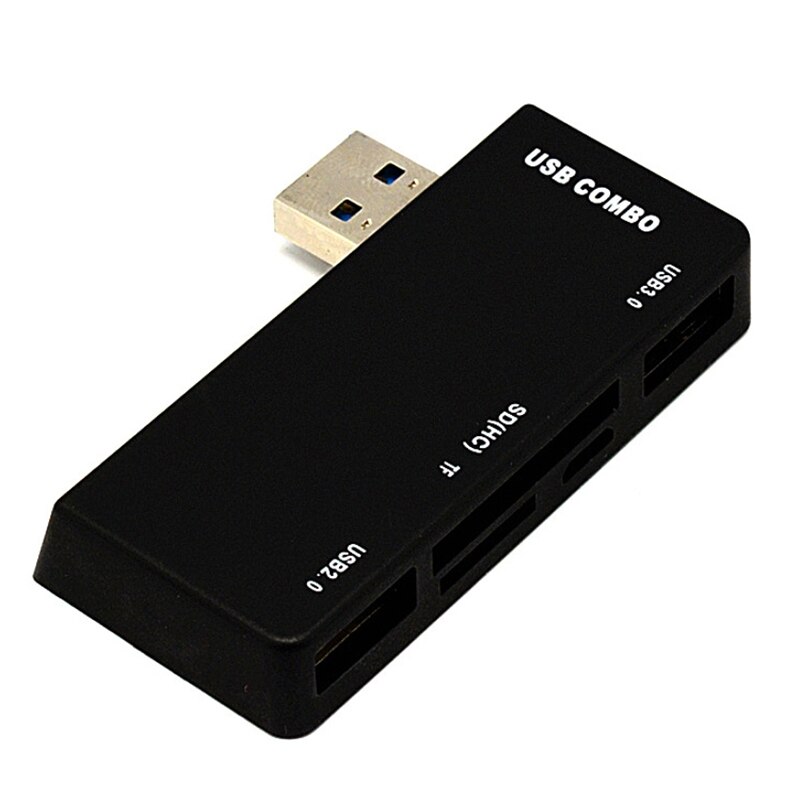 USB Hub USB3.0 Adapter 2 Port USB Combo TF SD Card Reader All in One for Surface Pro 3/4