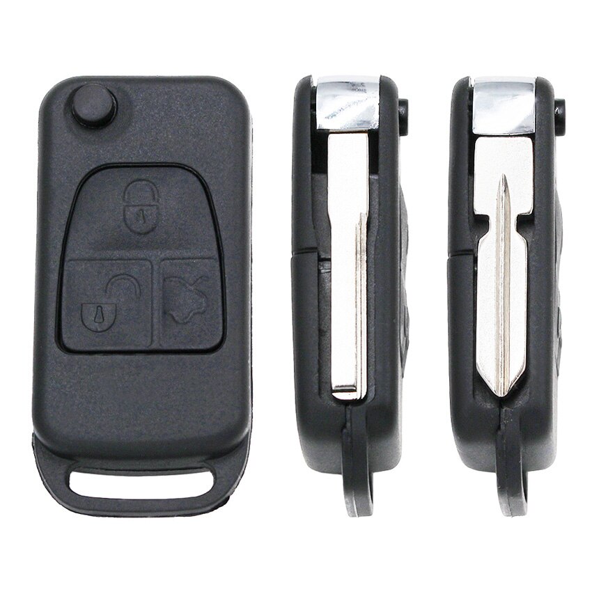 Bilnøkkel Skall til Mercedes Benz - Uskåret Blad HU39/HU64 - 7x3x2cm