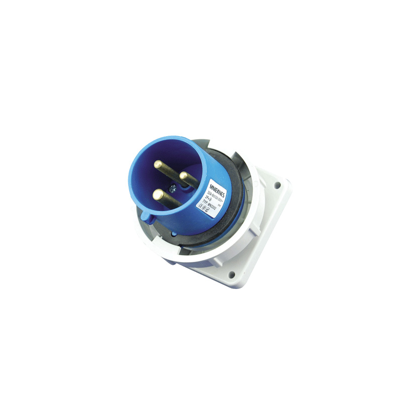 Industrielle Stecker 3/4/5 pol 16A 32A 63A ip67 Panel Montiert Stecker Wand Einlass Wasserdichte 220V 380V 415V