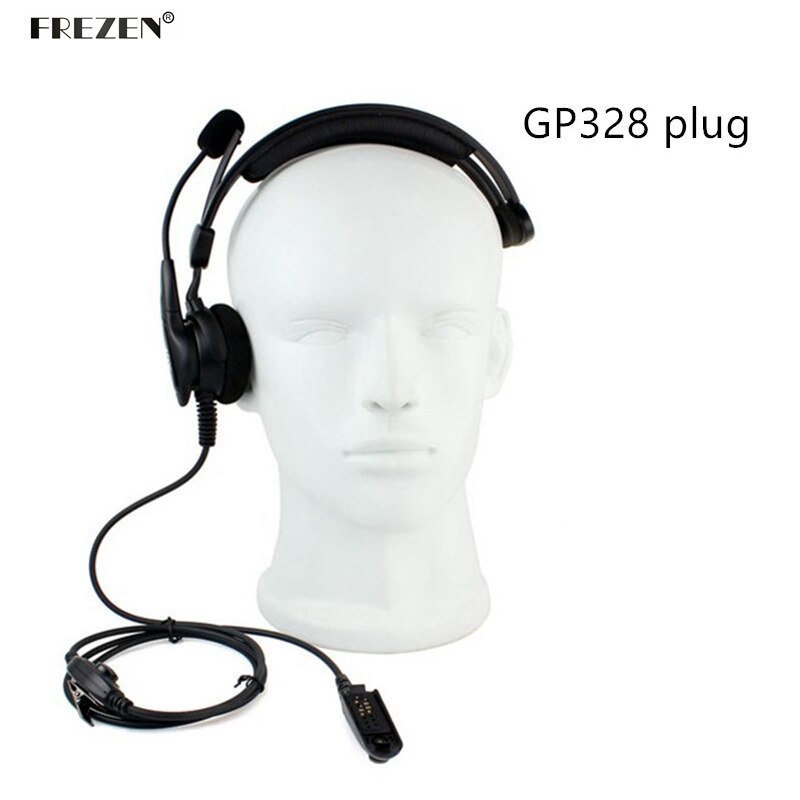 Verstelbare Overhead Headset Mic Microfoon Noise Cancelling Hoofdtelefoon Voor Motorola Twee Manier Radio HT750 HT1250 GP328 GP329 GP340